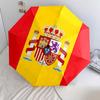 Spain National Football Teampattern, automatic folding umbrella, portable and foldable design, 8 ribs, a Christmas or birthday gift.