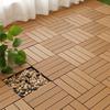 Interlock Wooden WPC Floor Hardwood Terrace Brick New Patio Deck Tiles  Landscaping