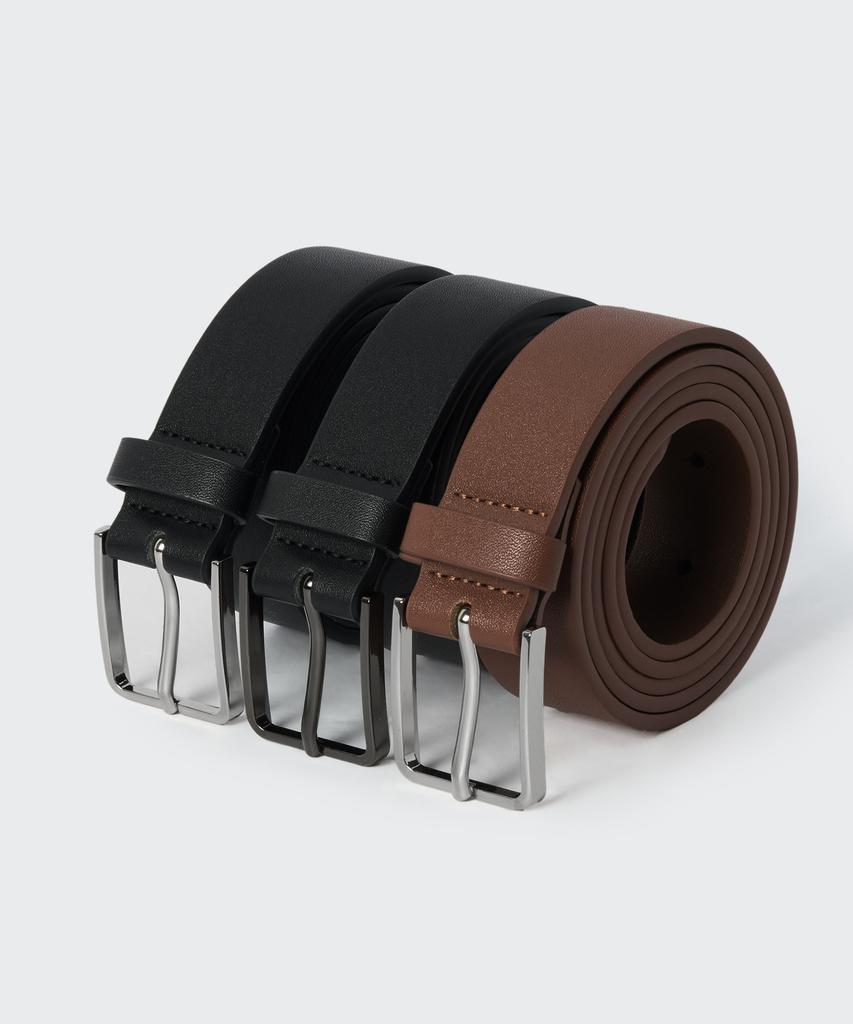 MUSINSA STANDARD Minimal Synthetic Leather Belt_30Mm