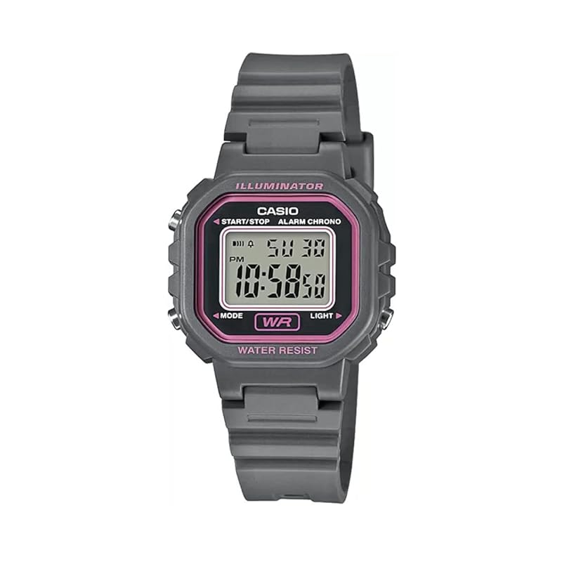 

CASIO digital watch Chipkashi cheap casio LA-20WH-8A ladies girls kids Gray x pink overseas model [product]