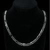 Men's 5mm Thickened S925 Sterling Silver Figaro Chain Necklace - Hip Hop Style Cuban Sweater Chain Accessory