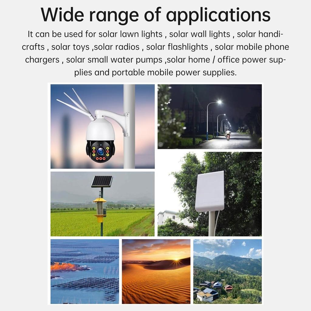 15W ETFE Solar Panel Solar Charger IPX6-Waterproof Portable Solar Power Monocrystalline Silicon