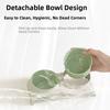 Double Bowls Elevated Pet Feeder Bowl 15 ° Slant Cat Dog Dual-use Bowl  Dog Accessories