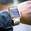 Dawn Square Steel Belt Calendar Men'S Watch Fashion Business Quartz Watch