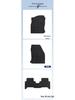 Durable Black Nylon Floor Mats for Volkswagen Tiguan L (2019-2025)