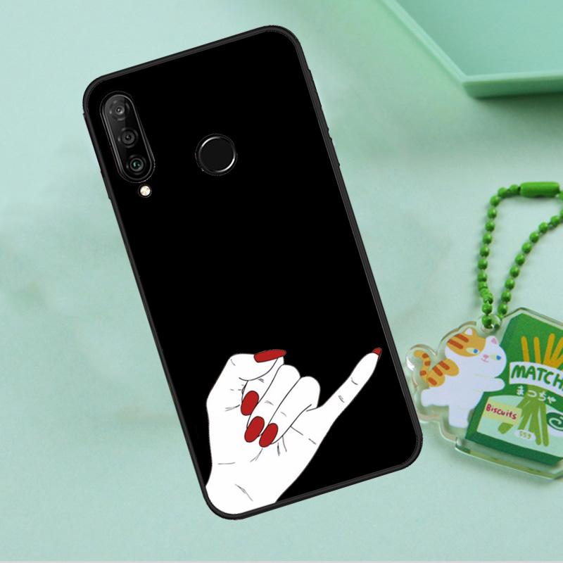 Girl Code Hands Funny Signals For Huawei Nova 10 9 SE 5T 12s 12i 11i Y91 Y90 Y60 Y70 Y72 Y61 P20 P40 P30 Lite P60 Pro Case