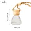 Car Diffuser Bottles Car Rear View Diffuser Bottle Refillable 8ml Fragrance Oil Container Odor Removal For Minivan Sedan Truck