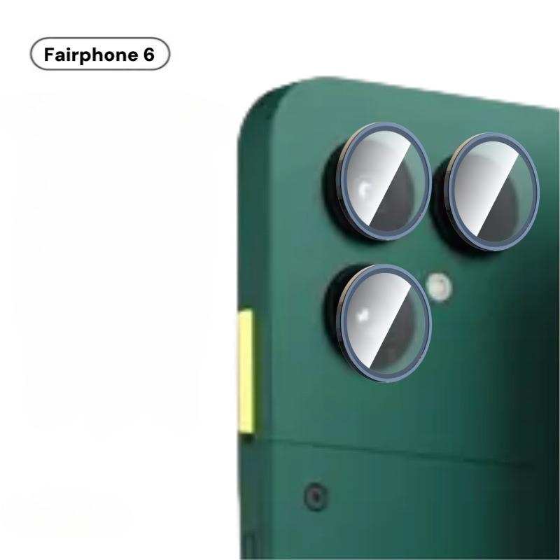 Für Fairphone 6 Aluminiumlegierung Glas Kameraobjektivschützer für Fairphone6 FAIRPHONE FAIRPHONE6 Rückseitenobjektiv Schutzfolie Hülle