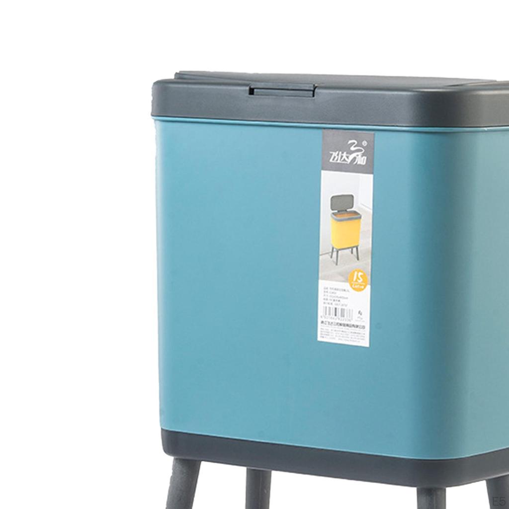 15L Kitchen Trash Car RV Office Dustbin Compost Bucket Living Room Bedroom Waste Bins
