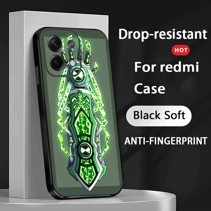 Ben 10 classic anime pattern ins Phone Case For Xiaomi Redmi Note 14 13 12 11 Pro Plus S 5G 14C A3 Soft Black Phone Cover