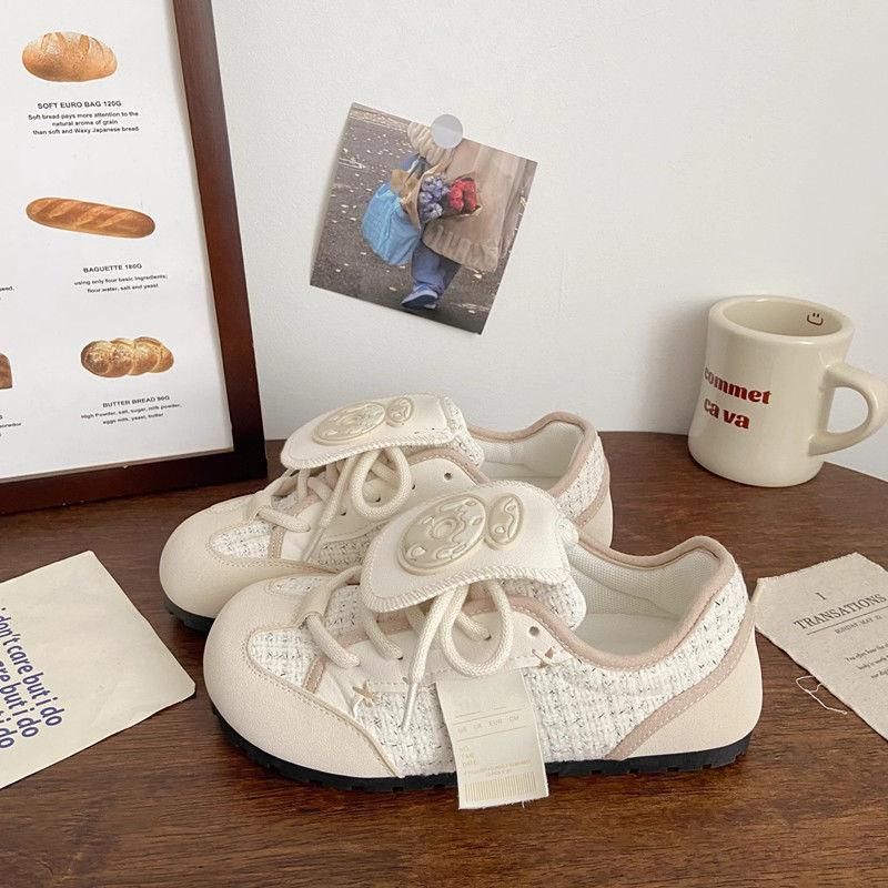 

Little white shoes women s 2025 new board shoes spring and autumn Forrest Gump shoes sports and leisure versatile student flat women s shoes 35 бежевый