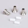3 Set High Quality Fiber Optic Visual Fault Locator Ceramic Tube And Metal Head Replacement Parts Accessories