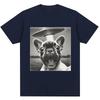2026 Spring_Summer French Bulldog UFO Funny Emoji Pack Pattern Retro Fashion Men's and Women's Short Sleeve Shirt