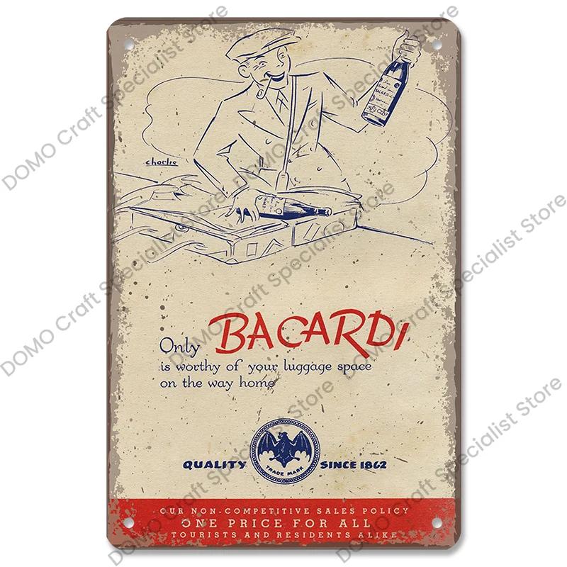 Rum Brand Plaque Vintage Metal Tin Signs Captain Mermaid Metal Poster Retro Wall Art Decor for Bar Pub Club Living Room Home