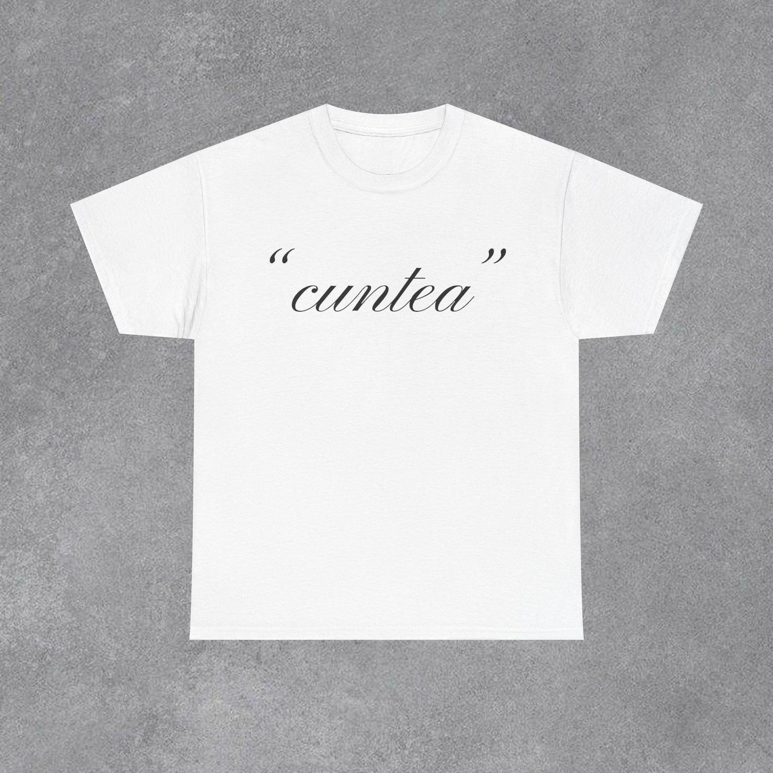 Cuntea Slogan Graphic Streetwear T-Shirt | Y2K Caligraphy Style Tee 3XL