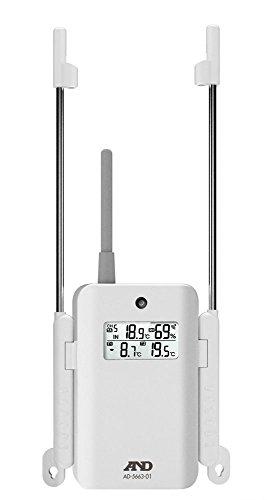 

A&D Multi-Channel Thermo-Hygrometer AD-5663 Add-on Unit AD-5663-01 White