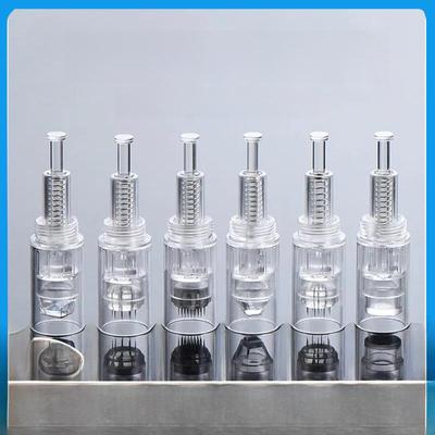 Elektrisches MTS Microneedling-Instrument mit Spiralförmigem Bajonettkopf, 36-Pin, 12-Pin und Nano-Rund-Mikrochip für Mesotherapie.