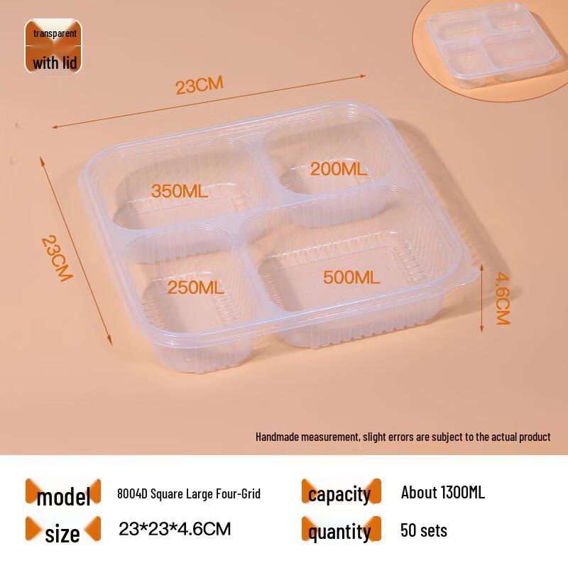 Disposable Divided Meal Prep Containers