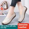 New Genuine Leather Loafers for Women, Flat and Versatile, Soft and Comfortable, Non-slip Cowhide Soles, Mother's Shoes