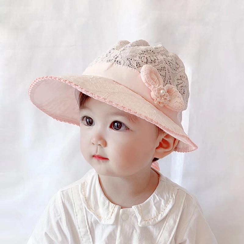 Spitze Prinzessin Fischerhut Dünn Frühling Sommer Sonnenschutz Niedlich Super Niedlich Modisch