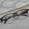 Black Half Frames Reading Spectacles Anti-fatigue Eyeglasses magnifier +0.75 +1.0 +1.25 +1.75 +2.0 +2.25 +2.75 +3.25 +3.5 +4.0