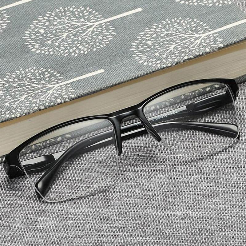 Black Half Frames Reading Spectacles Anti-fatigue Eyeglasses magnifier +0.75 +1.0 +1.25 +1.75 +2.0 +2.25 +2.75 +3.25 +3.5 +4.0