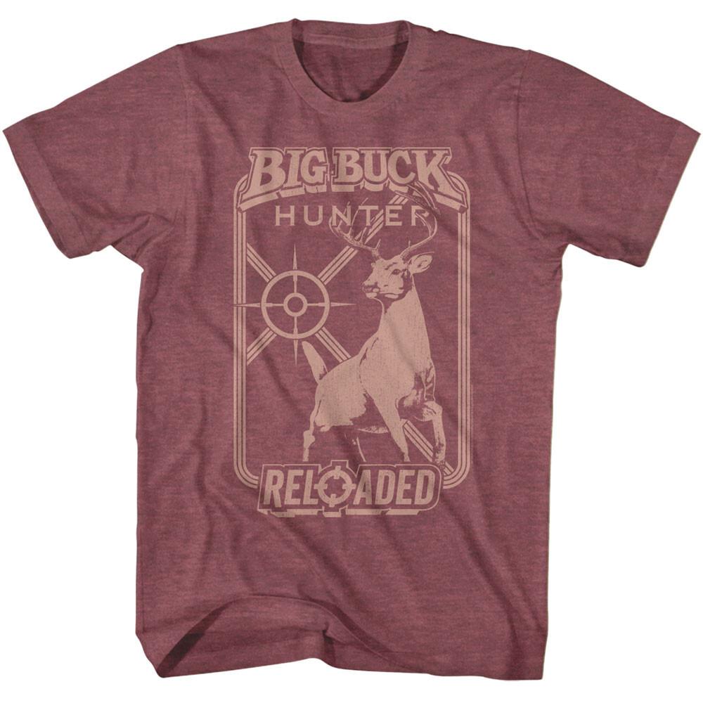 Big Buck Hunter Video Game Monochrome Target Reloaded Men T Shirt S