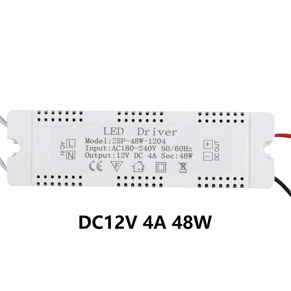 AC 100-240V To DC 12V LED Driver Lighting Transformer 6W 12W 18W 24W 36W 48W 60W For Strip Home Improvement Power Supply Adapter