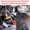 2 In 1 Manual Vacuum Pressure Pump Brake Fluid Drain Kit Vacuum Pistol Pump Tester Kit Portable Durable Aluminum Vacuum Gauge