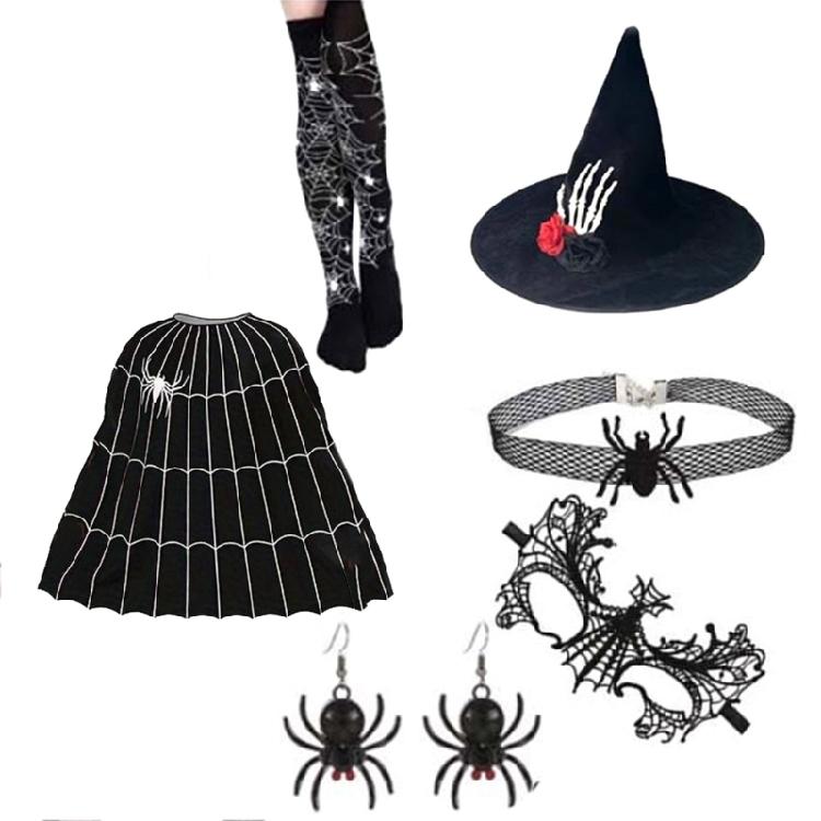 Halloween Witch Cosplay Accessories, Witch Cosplay Costume Accessories for Girl Kid Carnivals, Masquerade, Cosplay Party