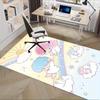 Office Rug "Little Twin Stars", "Kawaii" Anti-Slip Rug, Machine Washable for Living Room, Bedroom, Office, Multiple Sizes, Bedroom Mat, Decorative Mat