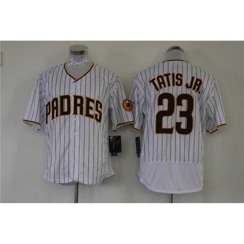 San Diego Padres Fan Fotbalový dres Unisex Vyšívaný Sportovní Top Pruhovaný Design Bavlněná Směs Podzimní Oblečení