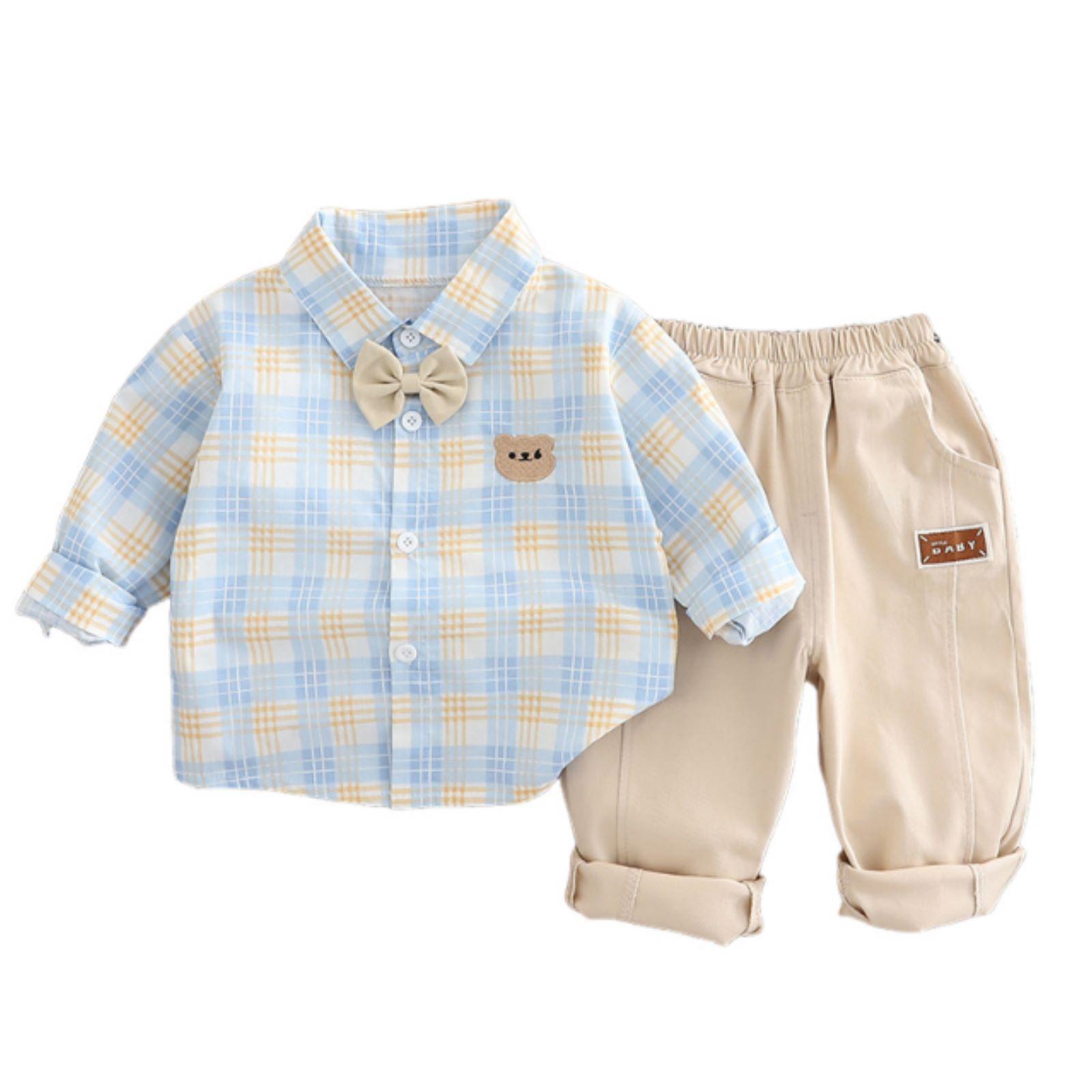 

Детский повседневный комплект с длинным рукавом, удобные наряды для повседневной носки 90