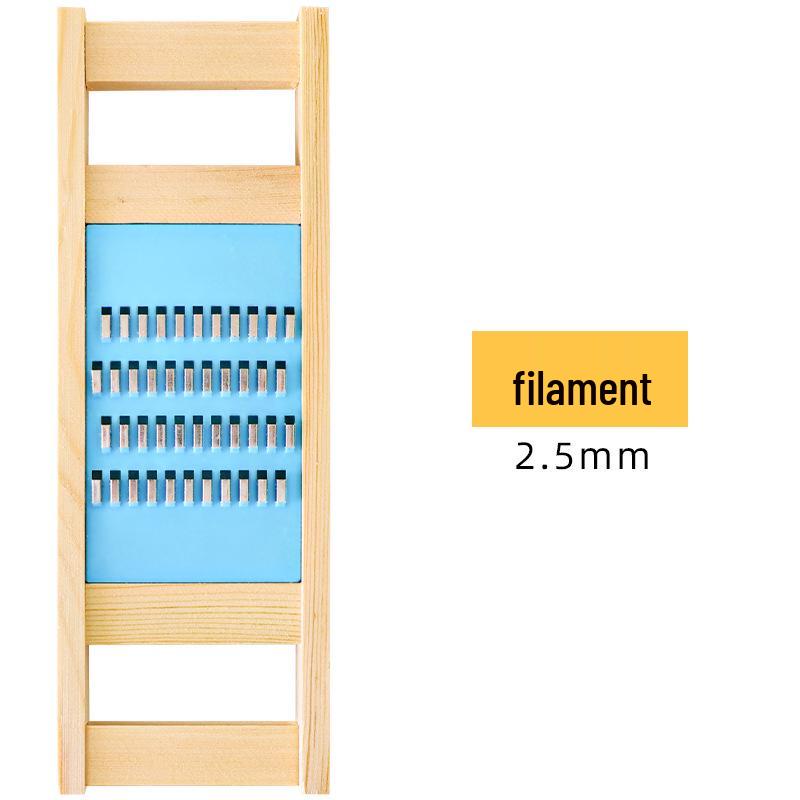 Doppelter Kartoffelschneider mit Handschutz: Reibe aus Massivholz zum groben und feinen Reiben, für Julienne-Scheiben und für den Haushaltsküchengebrauch.