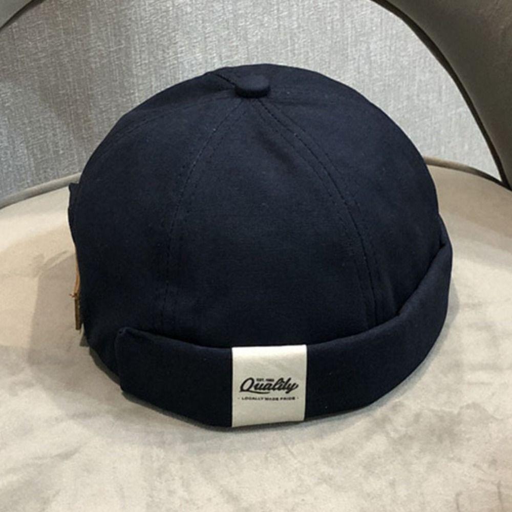 Hip Hop Dome Melon Caps Vintage Casual Melon Caps Fashion Brimless Skullies Cap  Streetwear