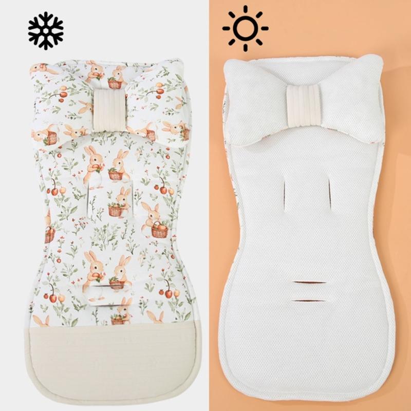 Strollers Seat Liner with Printed Pattern Pushchair Mattress Chair Pad Baby Carriers Cushion Seat Pad Infant Supply