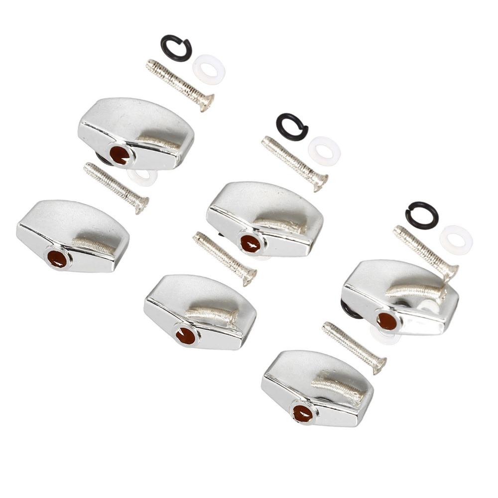 12PCS Silver Color Acoustic Guitar Buttons Guitar Machine Heads For Acoustic Guitar
