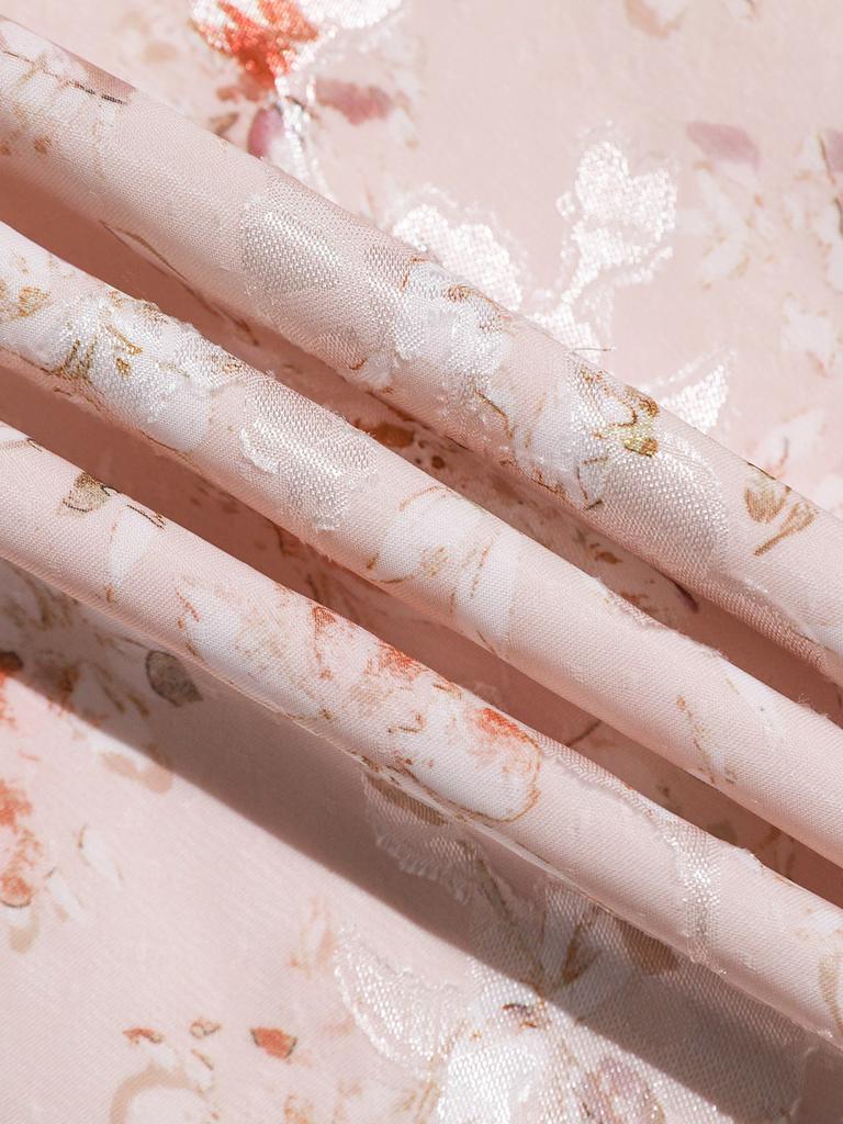 Sinseuden Cross Floral Long Dress