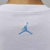 Jordan Oversized Vintage Logo Loose Short Sleeve T-Shirt Women Tops White HJ0137100