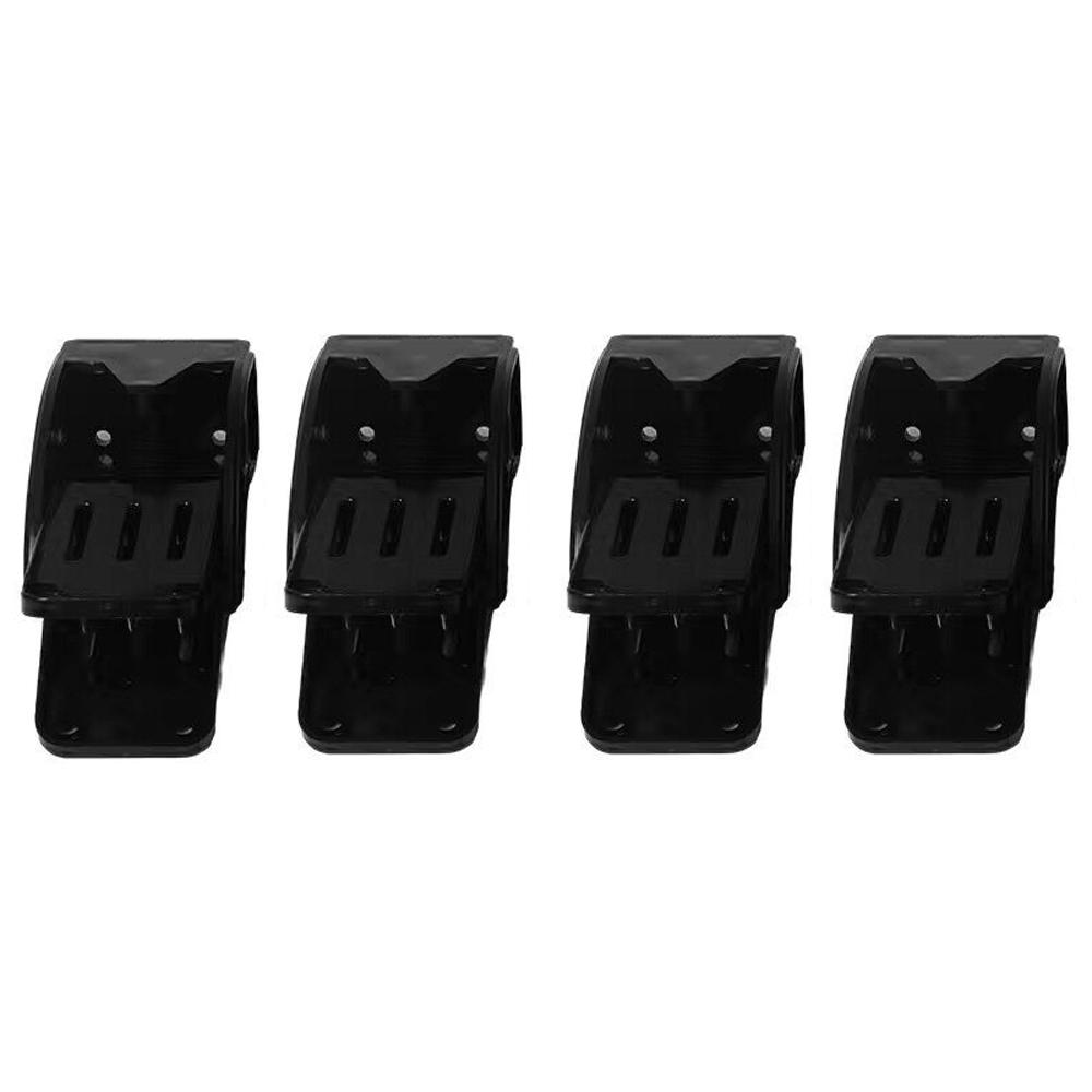 

4 шт., автомобильный напольный коврик, зажим для стирки, сверхмощный держатель для подставки для ног, многофункциональные настенные крепежные зажимы чёрный