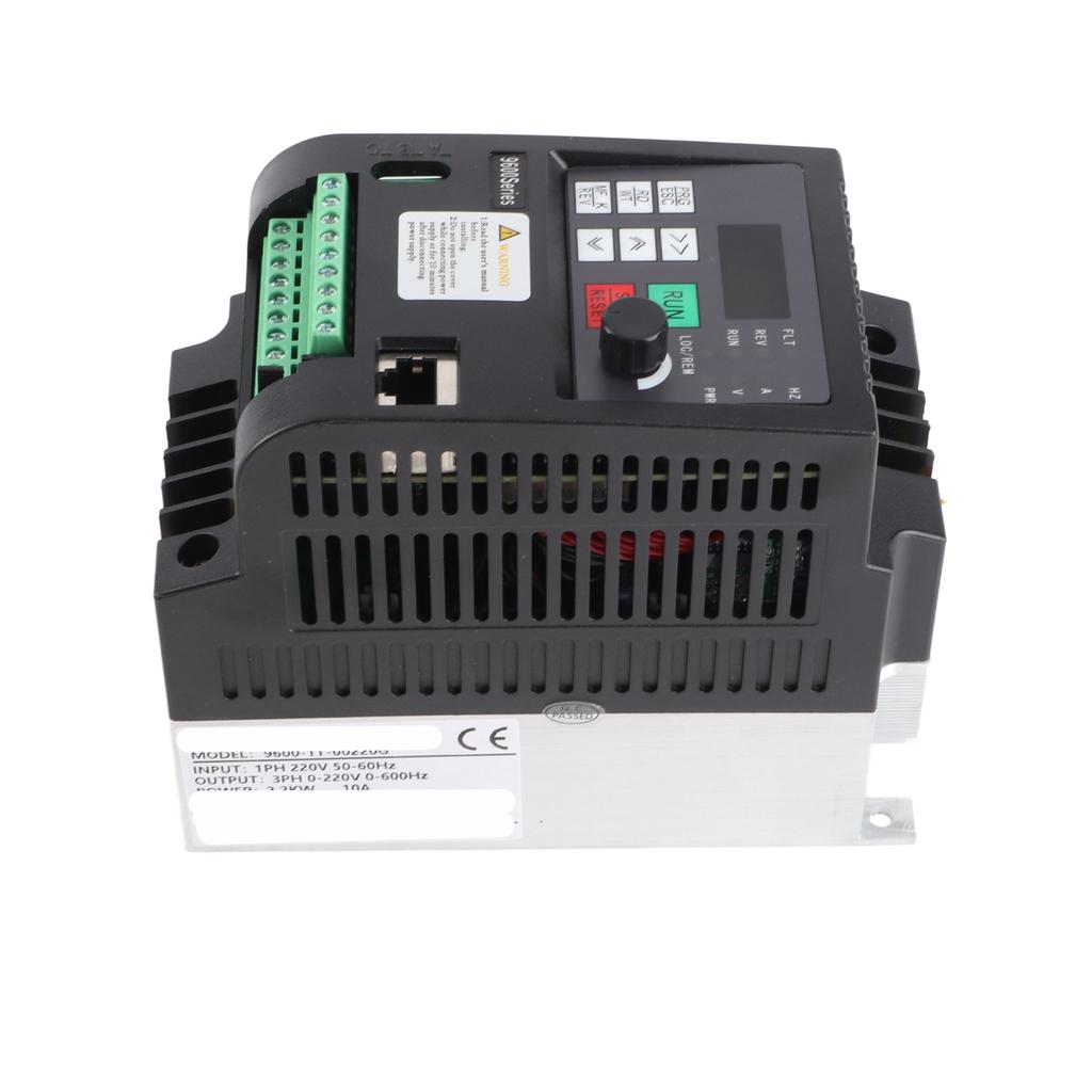 2.2KW 220VAC Single?Phase to 3?Phase VFD Inverter Speed Control Universal Vector Frequency Converter