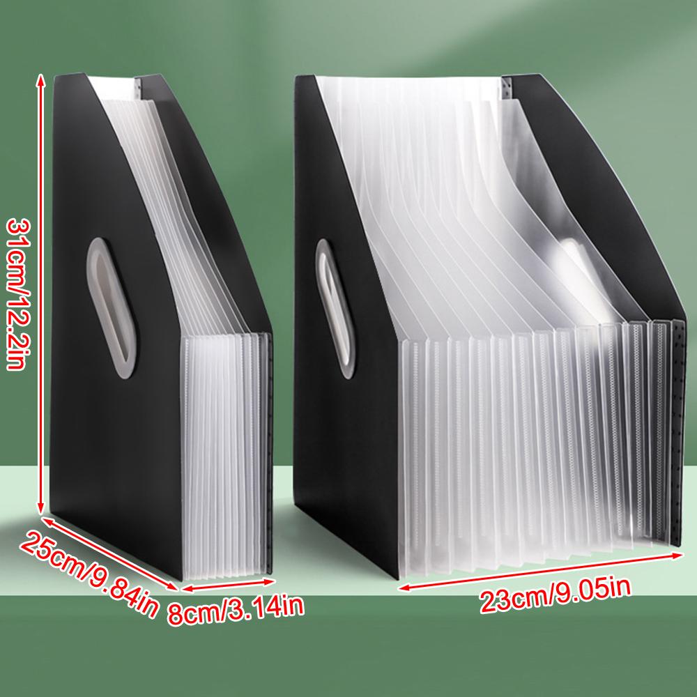 1pc Vertical Portable Folder, Expandable Organ Bag, Multi-layer Student Specific Paper Organizer, Office Files Available