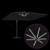 Cantilever Sun Umbrella Black 352 x 251 x 265 cm Polyester and Aluminum
