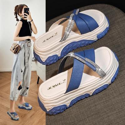 Fashion Women's Slippers And Ladies Sandals Flip Flops Height Slides Outside Shoes Cheap Liquidation Premium Low Price Wholesale