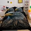 3D Eagle Printing Duvet Covers Children Teens Home Bedclothes Single Twin Bedroom Decor Polyester Bedspreads