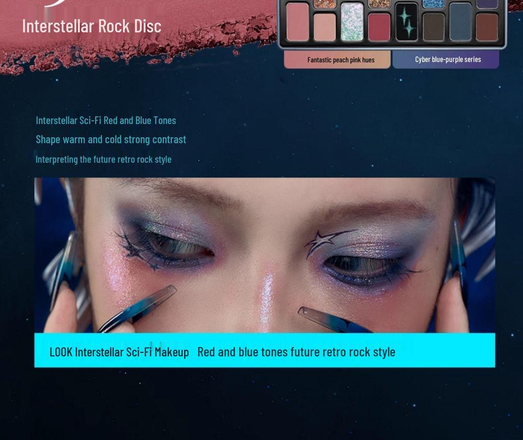 Qianyan 16-Color Earth Tone Eyeshadow Palette: Matte & Shimmer for Daily and Light Makeup. Perfect for Beginners.