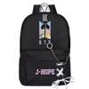 Boys Bts Bangtan Backpack School Bookbag Student Travel Shoulder Bag Rucksack