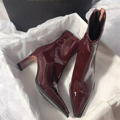 Spitze Damen Chelsea Boots Knöchel Mode Hohe Absätze Schuhe Neue Marke Winter Designer 2026 Schuhe Goth Laufen Zapatos Mujer