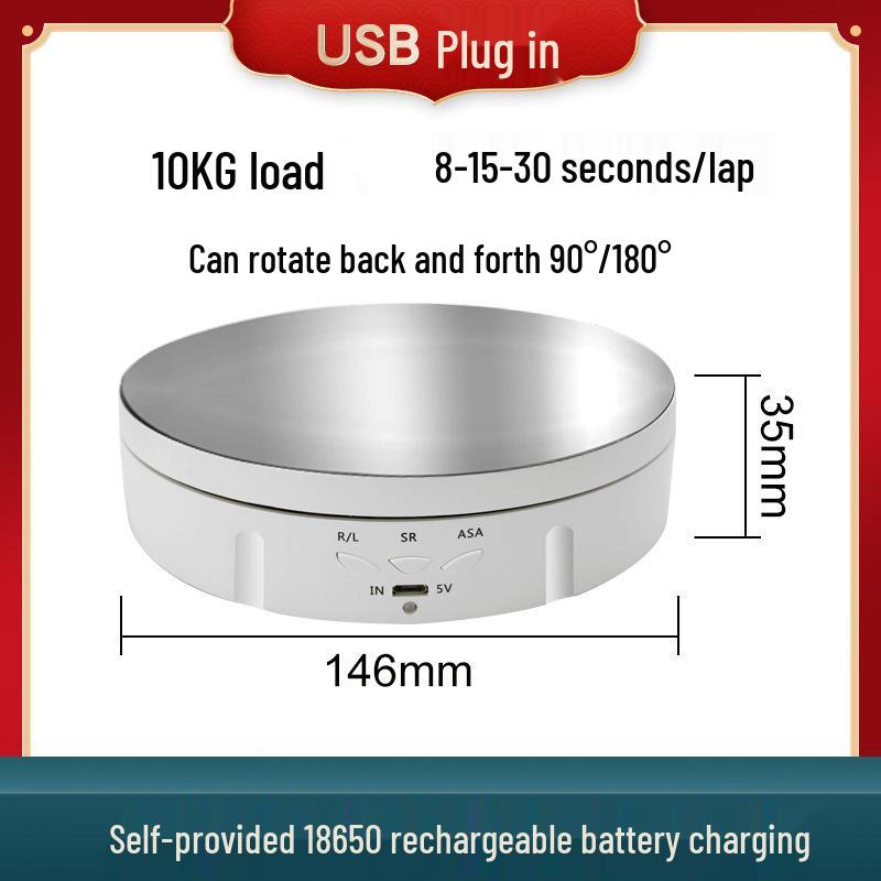 Supporto girevole a 360° con ricarica USB per Live Streaming e Accessori Video