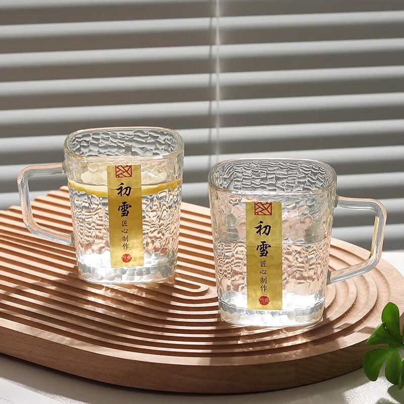Chushue Japanese Style Hammered Glass Mugs
